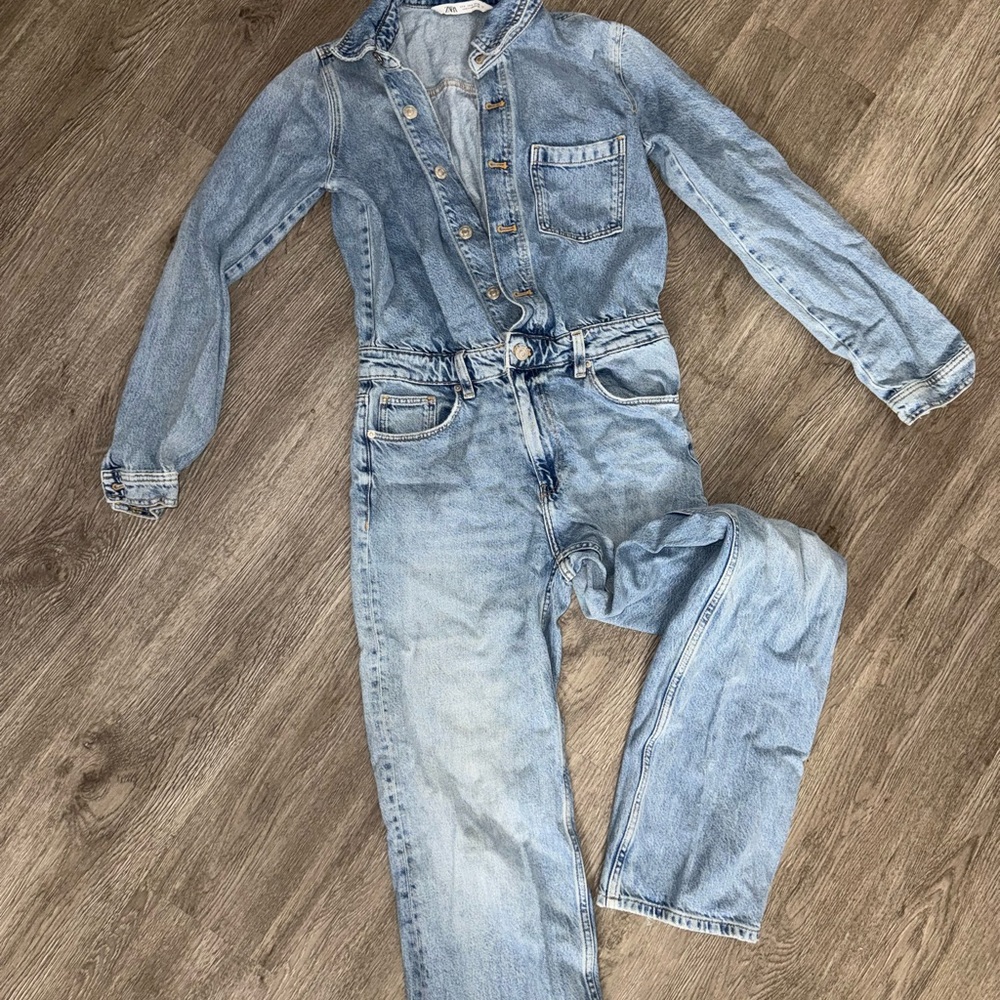 Zara Denim Jumpsuit
